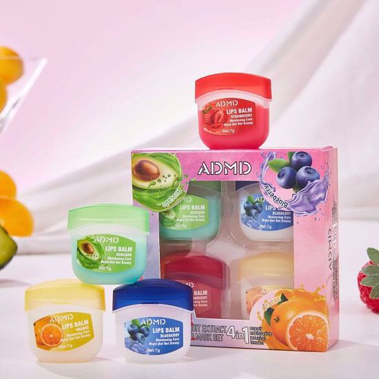 Picture of ADMD Fruity Lip Balm Set – 4-Pack for Smooth, Nourished Lips