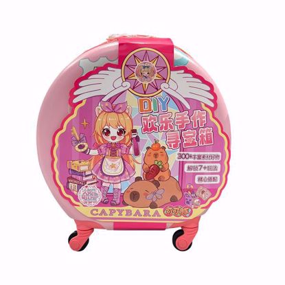 Picture of Happy Handmade Treasure Box – Children’s Trolley Bag with DIY Stickers