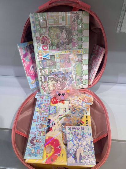 Picture of Happy Handmade Treasure Box – Children’s Trolley Bag with DIY Stickers