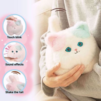 Picture of Electronic Blink & Wink Plush Cat – Talking & Tail Shaking Toy for Kids