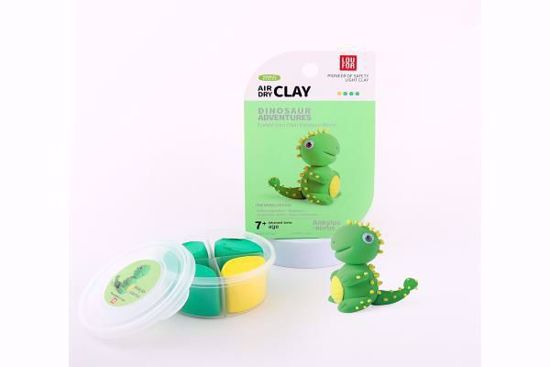 صورة Dinosaur Adventure Clay Set – DIY Air Dry Craft Kit (12 Designs)