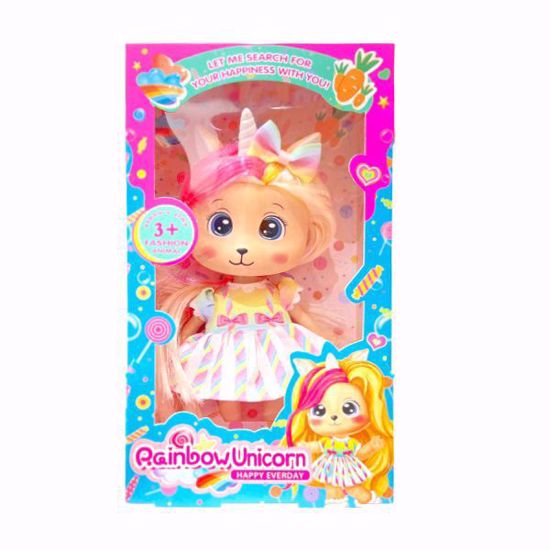 Picture of Rainbow Unicorn Happy Everyday Doll (3+ Years)