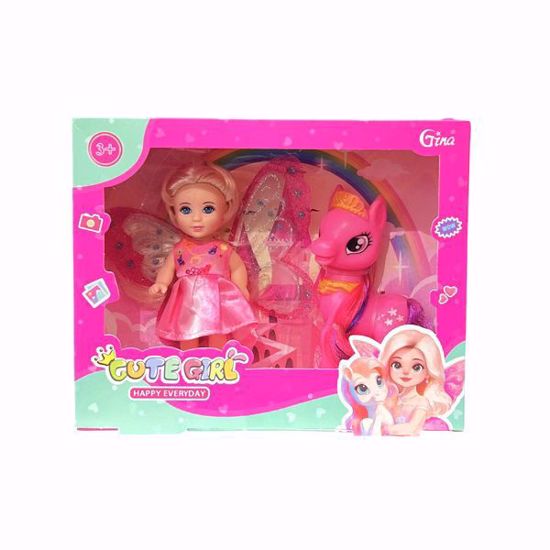 صورة Rainbow Unicorn Happy Everyday Doll (3+ Years)