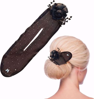 Picture of Deft Bun Hair Twister with  Flower Design