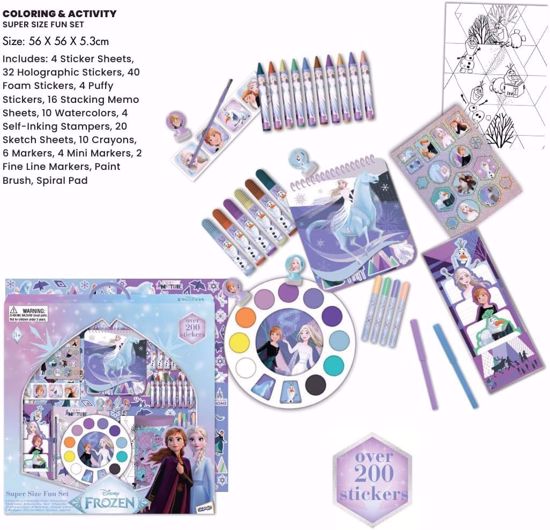 صورة Disney Frozen Arts & Craft Kit for Girls – Super Size Fun Set (200+ Pieces)