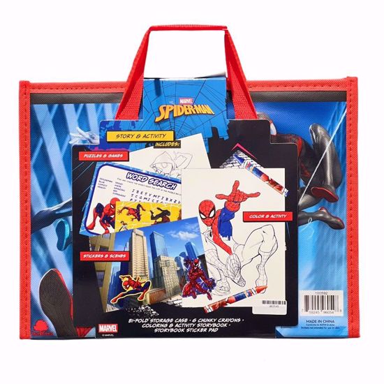 صورة Marvel Spider-Man Story Books & Activity Case – 3-in-1 Creative Fun Set for Kids