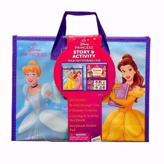صورة Disney Princess Story Books & Activity Case – 3-in-1 Creative Fun Set for Kids