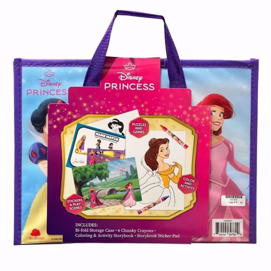 صورة Disney Princess Story Books & Activity Case – 3-in-1 Creative Fun Set for Kids