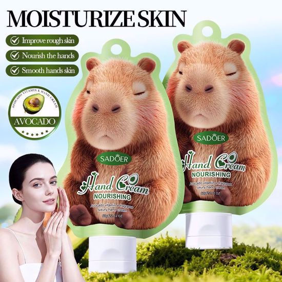 Picture of SADOER Avocado & Vitamin E Hand Cream – Deep Hydration & Smooth Care