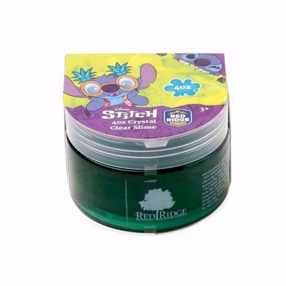 صورة Stitch Crystal Clear Slime – Green 4oz
