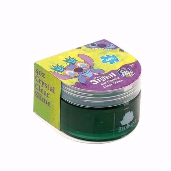 Picture of Stitch Crystal Clear Slime – Green 4oz