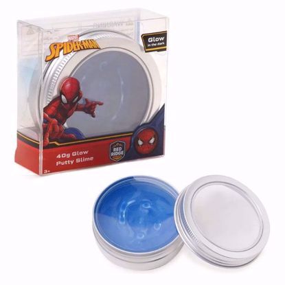صورة Marvel Spider-Man Glow Putty Slime – Purple & Blue (40g)