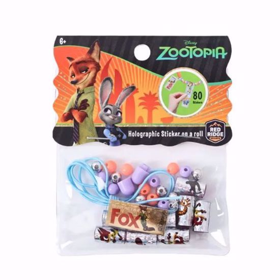 صورة Disney Zootopia Holographic Sticker Bracelet Making Craft Set (80pcs Stickers)