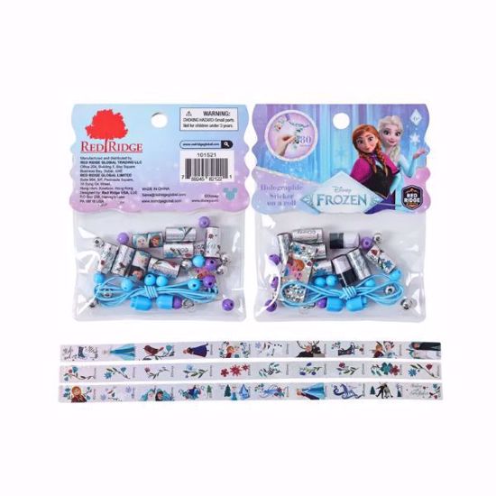 Picture of Disney Frozen Holographic Sticker On A Roll Bracelet Making Craft Set (80pcs Stickers)