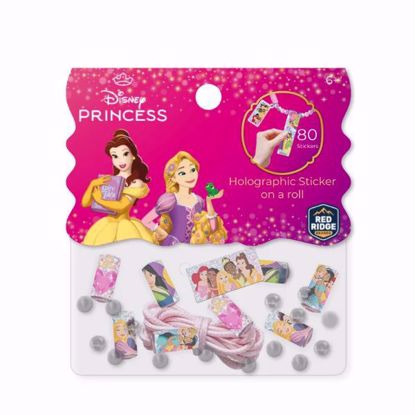 Picture of Disney Princess Holographic Sticker On A Roll Bracelet Making Craft Set (80pcs Stickers)