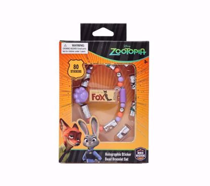 Picture of Disney Zootopia Holographic Sticker Bead Bracelet Making Craft Set (80 pcs Sticker)