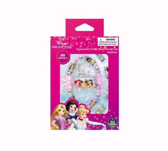 Picture of Disney Princess Holographic Sticker Bead Bracelet Making Craft Set (80 pcs Sticker)