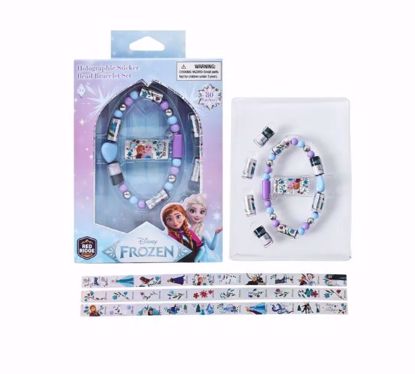 صورة Disney Frozen Holographic Sticker Bead Bracelet Making Craft Set (80 pcs Sticker)