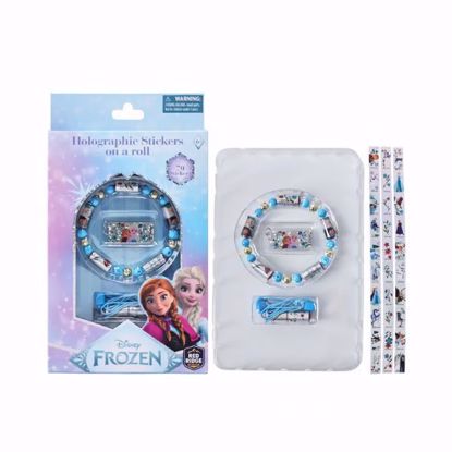 صورة Disney Frozen Holographic Stickers On A Roll Bracelet Making Kit (70pcs sticker)