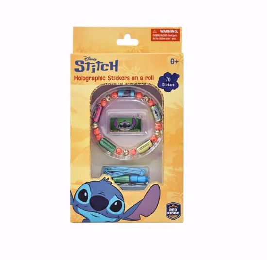 Picture of Disney Stitch Holographic Stickers On A Roll Bracelet Making Kit (70pcs sticker)