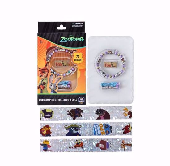 Picture of Disney Zootopia Holographic Stickers On A Roll Bracelet Making Kit (70pcs sticker)