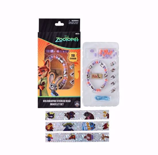 Picture of Disney Zootopia Holographic Sticker Bead Bracelet Set