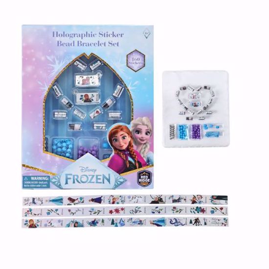Picture of Disney Frozen Holographic Sticker Bead Bracelet Making Craft Set
