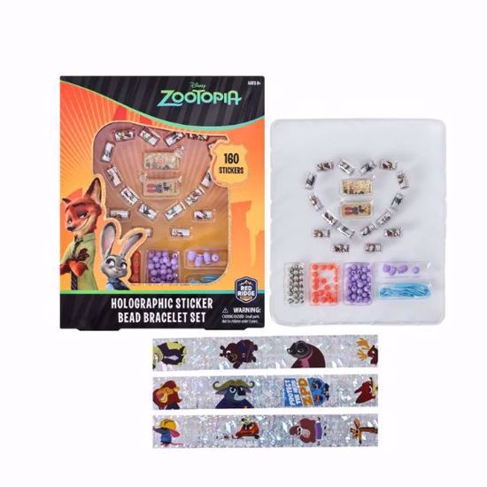 صورة Disney Zootopia Holographic Sticker Bead Bracelet Making Craft Set