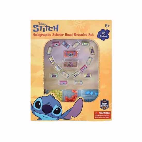 Picture of Disney Stitch Holographic Sticker Bead Bracelet Making Craft Set
