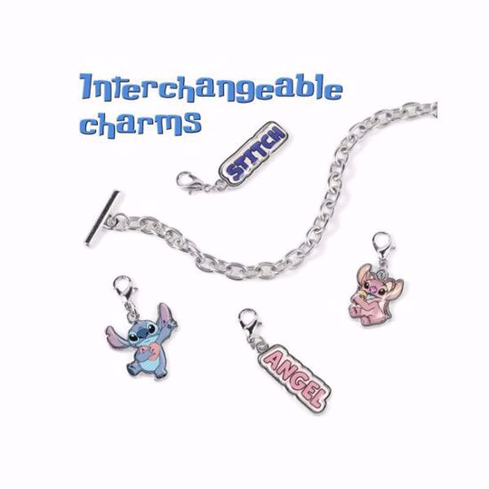 صورة Disney Stitch 9-Piece Bracelet Set with Charms & Hair Accessories