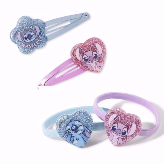 صورة Disney Stitch 9-Piece Bracelet Set with Charms & Hair Accessories
