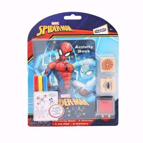 Picture of Marvel Spider-Man Activity Book with Wooden Stampers