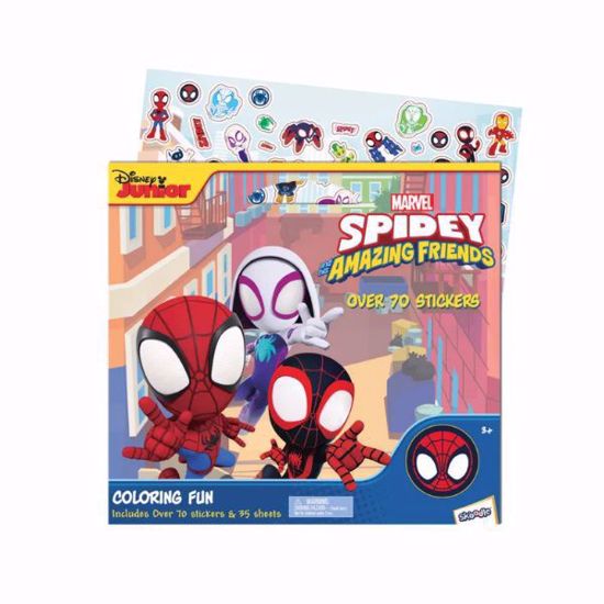 صورة Marvel Spidey Coloring Fun Pad – 35 Pages + 70+ Stickers (Ages 3+)