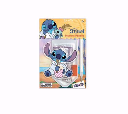 Picture of Disney Stitch Diamond Painting Pendant Kit (Ages 3+) Eating Ice Cream