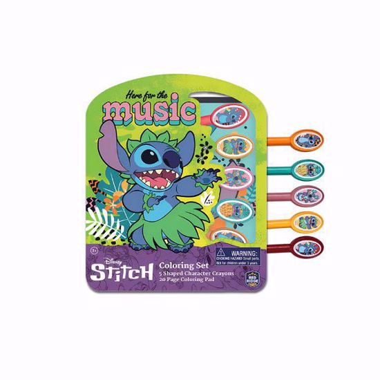صورة Disney Stitch Coloring Set with Shaped Crayons