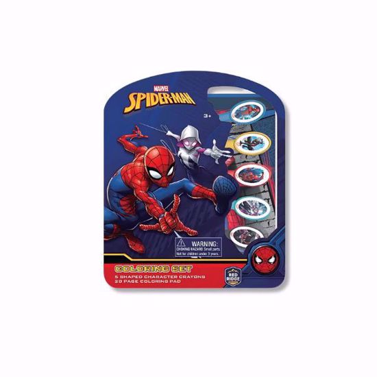 صورة Marvel Spider-Man Coloring Set with Shaped Crayons (Ages 3+)