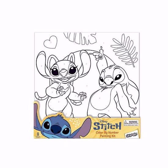 صورة Disney Stitch angel & stitch Colour by Number Painting Kit – 10 Pieces (Ages 3+)