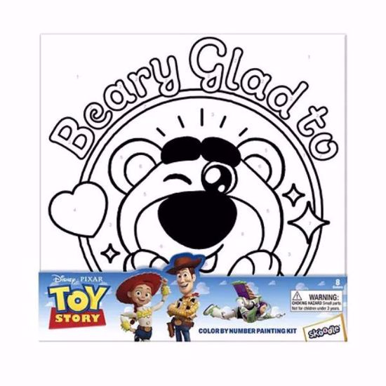 Picture of Disney Toy Story Lotso Colour by Number Painting Kit – 10 Pieces (Ages 3+)
