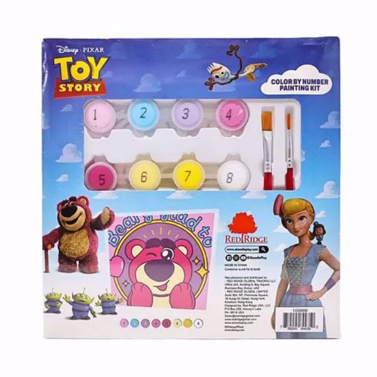 Picture of Disney Toy Story Lotso Colour by Number Painting Kit – 10 Pieces (Ages 3+)