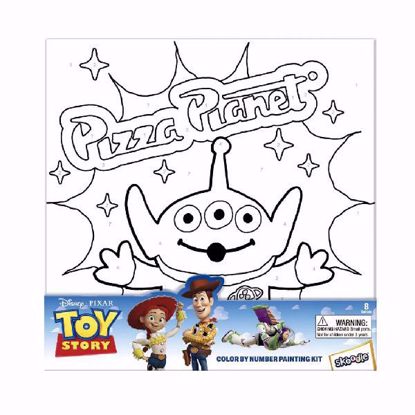 صورة Disney Toy Story Pizza Planet Alien Colour by Number Painting Kit – 11 Pieces (Ages 3+)