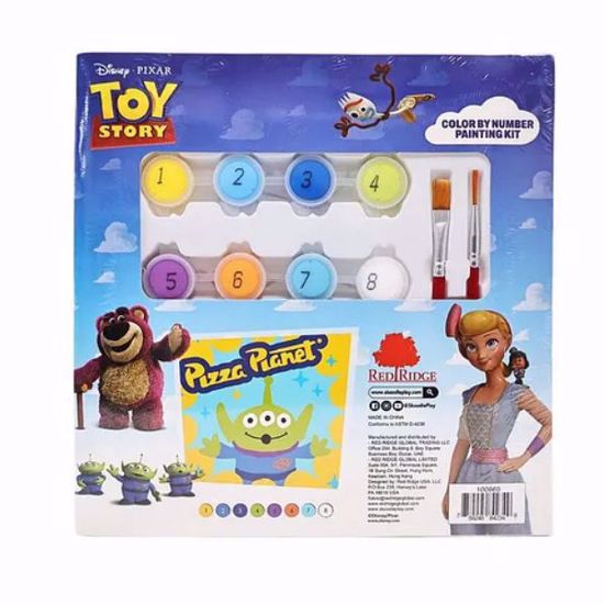 صورة Disney Toy Story Pizza Planet Alien Colour by Number Painting Kit – 11 Pieces (Ages 3+)