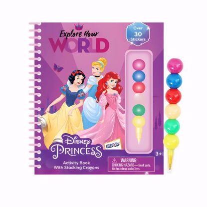 صورة Disney Princess Activity Book with Stacking Crayons (Ages 3+)