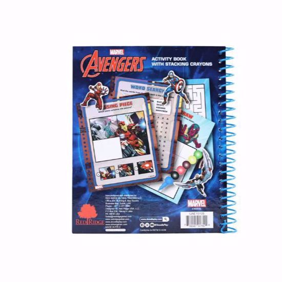 صورة Marvel Avengers Activity Book with Stacking Crayons (Ages 3+)