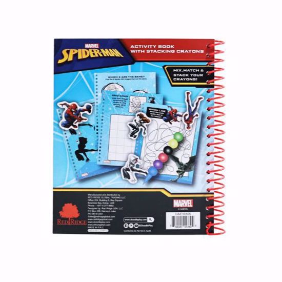 صورة Marvel Spider-Man Activity Book with Stacking Crayons (Ages 3+)