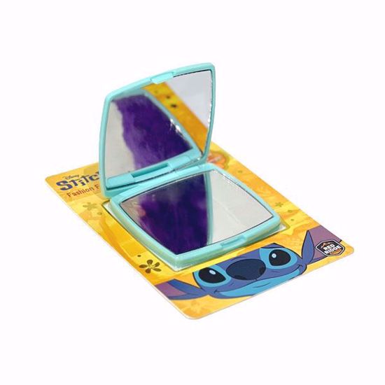 صورة Disney Stitch Fashion Folding Mirror – Portable & Lightweight Square Compact Mirror (Yellow)