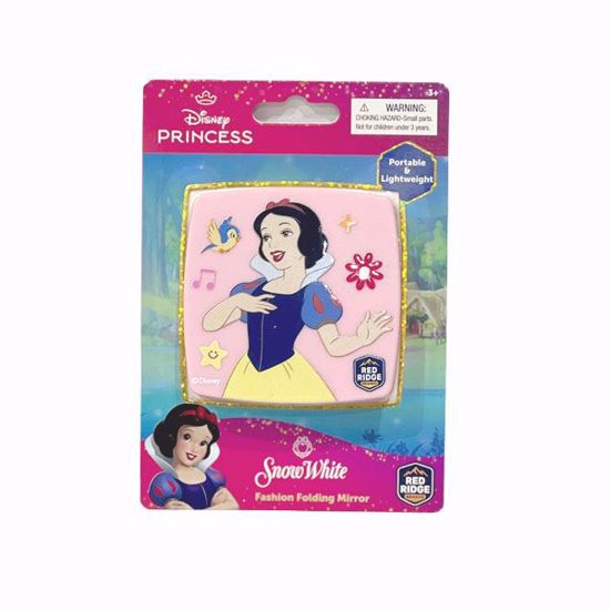 صورة Disney Snow White Fashion Folding Mirror – Portable & Lightweight Square Compact Mirror (Pink)