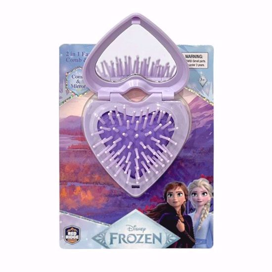 صورة Disney Frozen 2-in-1 Fashion Comb & Mirror – Heart Shape Compact