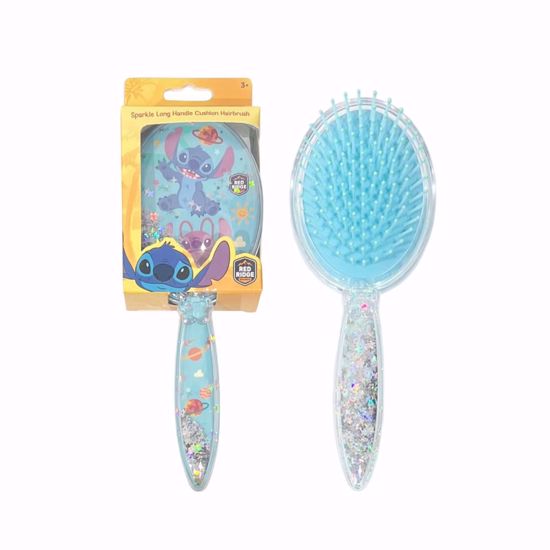 Picture of Disney Stitch Snowflake Confetti Hair Brush – Fun & Gentle Hair Brush (Silver) | Ages 3+