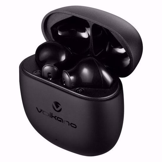 صورة Volkano Sleek Series VK-1153 True Wireless Bluetooth Earphones – Black Edition