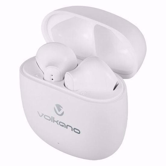 صورة Volkano Sleek Series VK-1153-WT True Wireless Earphones – White Edition